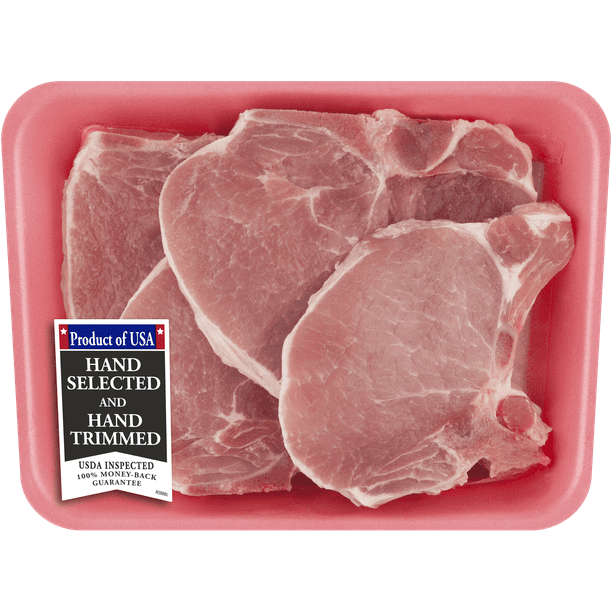 Pork Center Cut Loin Chops Bone-In, 1.6 - 2.6 lb - Walmart.com - Walmart.com