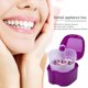 thumbnail image 5 of Caja de almacenamiento de dientes postizos dentales con organizador de contenedor de red colgante (púrpura) Tmvgtek Cuidado Belleza, 5 of 9