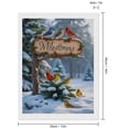 thumbnail image 2 of Diamond Art Kits for Adults, Snowy Birds Sign Winter Scene 5D Diamond Painting Kits for Adults Beginners, DIY Full Drill Diamond Painting, Gem Art and Crafts 12x16, 2 of 7