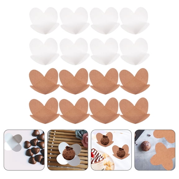 HONITANO 100Pcs Chocolate Wrappers Paper Square Elegant Linerboard For DIY Crafts Daily Use