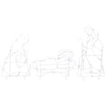 thumbnail image 3 of Northlight 3-Piece Lighted Holy Family Nativity Scene Outdoor Christmas Decoration Set, 3 of 8