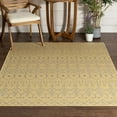 thumbnail image 1 of Well Woven Nors Yellow Indoor/Outdoor Flat Weave Pile Nordic Lattice Pattern Area Rug 5x7 (5'3" x 7'3"), 1 of 10