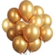 thumbnail image 1 of Xiao Hua Globos metálicos dorados de 10 pulgadas, 60 unidades, globos cromados de látex para fiestas de baby shower, bautizos, cumpleaños y decoraciones para fiestas., 1 of 4