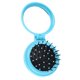 thumbnail image 4 of Cepillo de pelo pequeño con espejo, peine de masaje para el cabello, espejo de viaje redondo plegable, mini portátil para mujeres y niñas , azul Zulema cepillo de pelo, 4 of 8