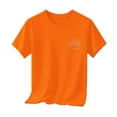 thumbnail image 6 of PIWHJQK Girls'Short Sleeve T Shirts Casual Comfortable Tees Boys Girls Solid Short Sleeve Crew Neck Top With Rhinestone Print Summer Tops, 6 of 6