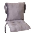 thumbnail image 1 of Cojín para silla, alfombrilla para silla con respaldo y correas, cojín ergonómico para asiento. Gris, 1 of 9