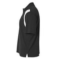 thumbnail image 2 of A4 Color Block Polo with Knit Color For Men in Black/White | N3266, 2 of 2