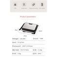 thumbnail image 6 of Electric Panini Press and Sandwich Maker with 180 Degree Flat Open, Non Stick Plates, Removable Drip Tray for Steak, Burgers and Breakfast, 6 of 8