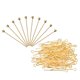 thumbnail image 1 of Uxcell 100 Pcs Pasadores de Cabeza de Bola Dorados 1.57 pulgadas Pasadores de Cabeza de Alambre 24 Gauge Pasadores de Latón para Manualidades de Joyería DIY, 1 of 7