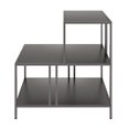 thumbnail image 4 of Henn&Hart 20" Table d'Appoint en Métal Gris Canon, 4 of 8