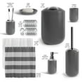 thumbnail image 2 of Set de baño Clara Clark Gray de 20 piezas con cortina de ducha, 2 of 9