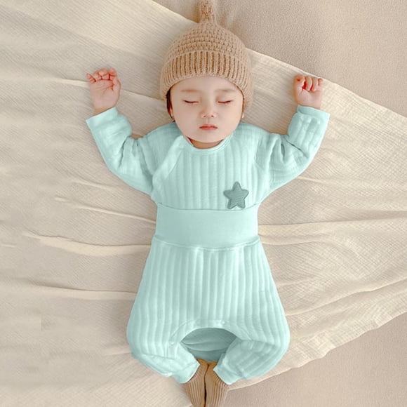Cowsor Unisex Newborn Baby 2PC Set Cotton Long Sleeve Baby Outfit Soft Comfortable Baby Clothes for Boys and Girls