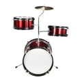 thumbnail image 2 of Yescom Junior Kids Drum Set with 3 Drums Bass Tom Drumsticks Cymbal Throne Stool Kit, 2 of 10