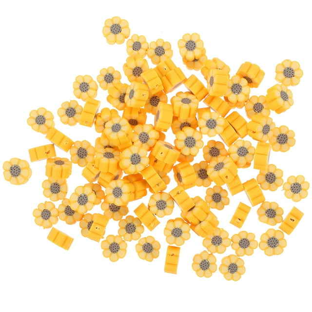 100Pcs Polymer Clay Pieces Clay Loose Beads DIY Colorful Spacer Beads Jewelry Making Beads