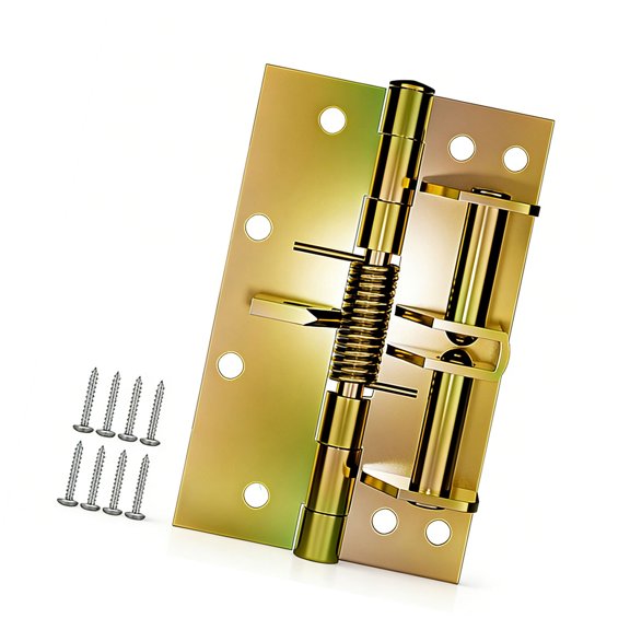 3 In 1 Adjustable Auto Closing Spring Hinge Strong Stainless Steel with Quiet Mechanism Easy to Use for Cabinet Door