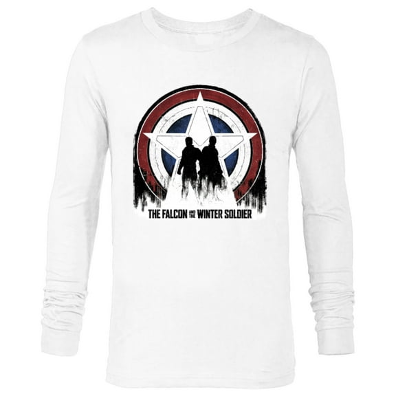 Marvel The Falcon and the Winter Soldier Silhouettes - Long Sleeve T-Shirt for Men - Customized-White