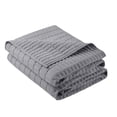thumbnail image 2 of Comfort Spaces Kienna Solid Microfiber Reversible Quilt Set, King, Gray, 3 Piece, 2 of 2