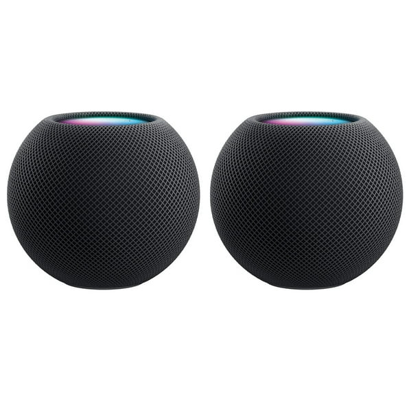Apple HomePod mini (Space Gray) MY5G2LL/A (2 Pack Bundle) (New-Open Box)