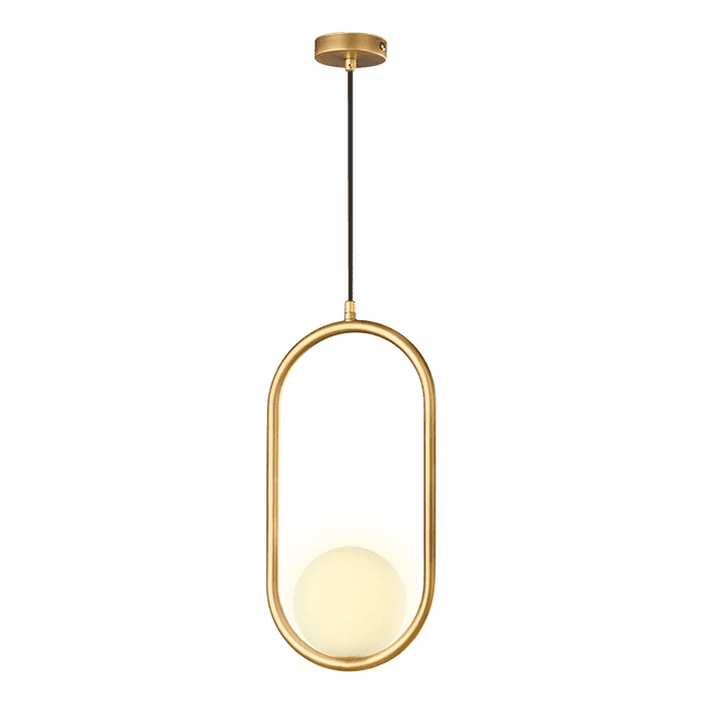 Lámpara De Techo Moderna Candelabro De Globo Colgante Latón Dorada
