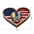 thumbnail image 3 of MMJ Independence Day Candle Holder Wooden Lantern Stand Patriotic Tabletop Decor Festival Home, 3 of 6