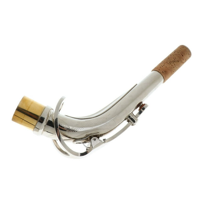 kurtrusly Nickel Plating Sax Neck for Eb Alto Saxophone
