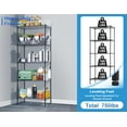 thumbnail image 3 of CL.HPAHKL Storage Shelves for Storage, Adjustable 5 Tier Metal Shelving Unit, Wire Shelving Unit 750lbs Capacity Storage Racks and Shelving Storage Shelf for Kitchen Garage Pantry, 24"L x 14"W x60"H, 3 of 7
