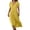 Yellow, variant on OSOLU Solid Color Linen Dresses For Women Flowy V-Neck Short Sleeve Maxi Dress Lightweight Summer Beach Vacation Dresses Stylish Sundress Dresses For Women 2025 Elegant Classy