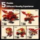 thumbnail image 2 of Robot dragón 5 en 1 de juguete de construcción HOGOKIDS con 354 piezas para niños de 8 a 12 años, 2 of 9