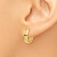 thumbnail image 3 of 14K Yellow Gold Hinged Hoop Earrings, 3 of 4