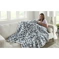 thumbnail image 6 of Crafted by Catherine Camouflage Print Cozy Knit Throw Blanket 60" x 70" Inches, Soft Comfy Decorative Throw for Couch Bed Sofa Travel, Camo Blue, 6 of 6