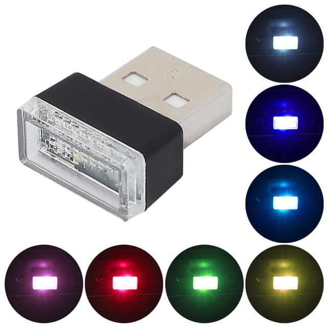 Iluminación Usb Para Coche, Iluminación Interior De Ambiente Usb, Luz Led Para Decoración Interior De Coche 7 Piezas Vogacara VI011358-00