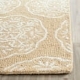 thumbnail image 3 of SAFAVIEH Bella Glenna Medallion Floral Wool Area Rug, Beige/White, 4' x 6', 3 of 5