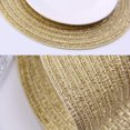 thumbnail image 3 of Round Braided Placemats Set of 4 Washable Round Placemats for Kitchen Table 15 inch Round Table Mats by Casewin(Gold), 3 of 8