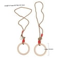 thumbnail image 3 of HEALEEP 1 Pair Wooden Gymnastic Rings for Home Gym and Full Body Workout Equipment, 3 of 3