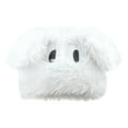 thumbnail image 2 of Fluffy Beanie Hats for Women Cartoon Puppy Design Winter Plush Warm Knit Skull Cap, 2 of 8