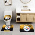 thumbnail image 2 of Juego de 3 alfombras de baño del equipo Steelers Alfombra antideslizante para baño de 31,5 x 20 pulgadas, 2 of 7
