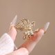 thumbnail image 3 of Broche elegante en forma de hoja de perla con strass para mujer, 3 of 3