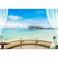 thumbnail image 4 of IDEA4WALL 4pcs Landscape from Balcony Peel and Stick Wallpaper Removable Wall Murals Large Wall Stickers for Home Decoration, 66"x24", 4 of 5