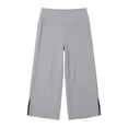 thumbnail image 6 of Posijego Womens Capri Yoga Pants Side Slit High Waisted Wide Leg Athletic Running Pants Work Dress Cropped Pants with Pockets, 6 of 7