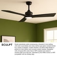 thumbnail image 6 of Hinkley Lighting - Sculpt - 3 Blade Ceiling Fan with Light Kit In Modern, 6 of 13