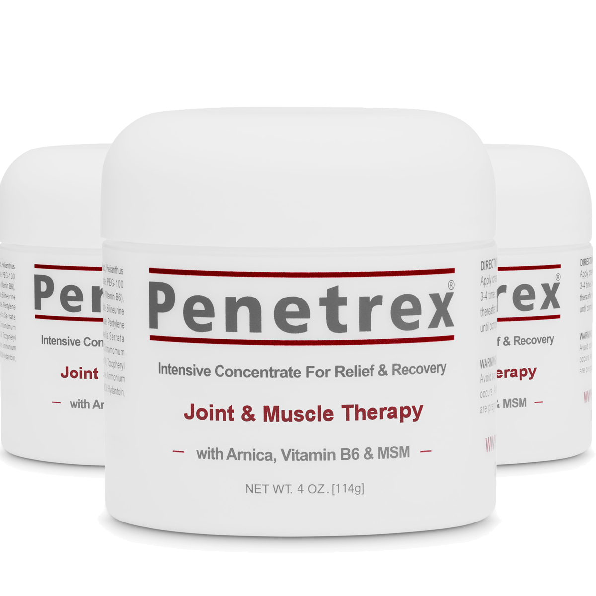 Joint & Muscle Therapy, LARGE 4 Oz. Cream (3Pack) Intensive