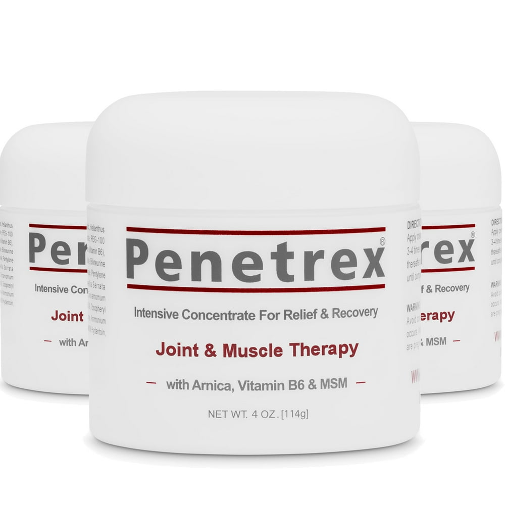 Joint & Muscle Therapy, LARGE 4 Oz. Cream (3Pack) Intensive