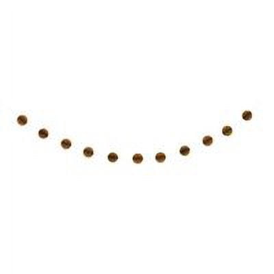 Tissue Paper Honeycomb Ball Garland, 7 ft, Gold, 1ct