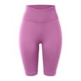 thumbnail image 4 of xfsWaSs Biker Shorts for Women Knee-Length Leggings High Waist Lifting Workout Gym Shorts Breathable Stretch Athletic Running Yoga Shorts, 4 of 5