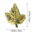 thumbnail image 2 of LOLIPPYY 4Pcs Kitchen Drawer Pulls Zinc Alloy Maple Leaf Green Bronze 1.97X1.97X0.79In, 2 of 8