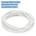 thumbnail image 2 of 5 Meter/16.4ft 13AWG High Temp Wire, Flexible Mica Cable, Insulated High Temperature Braided Wire White, 2 of 5