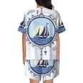 thumbnail image 3 of Bixox Women's Not All Who Wander Are Lost2 Printed Pajama Set 2 Piece Lounge Set Top and Shorts Soft Pajamas, Shorts with Pockets, 3 of 7