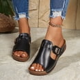 thumbnail image 1 of WILLBEST Sandalias De Plataforma Informales Para Mujer, Zapatos De Plataforma Con Punta Abierta Y Tacón De Cuña Para Uso Diario En Primavera Y Verano, Con Pantalones Cortos Y Vaqueros., 1 of 9