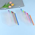 thumbnail image 3 of 9pcs Binder Pockets A6 Size Multicolor Zipper Folders For 6-ring Binder Notebook Loose Leaf Bags, Waterproof Pvc Pouch Document Filing Bags, 3 of 5