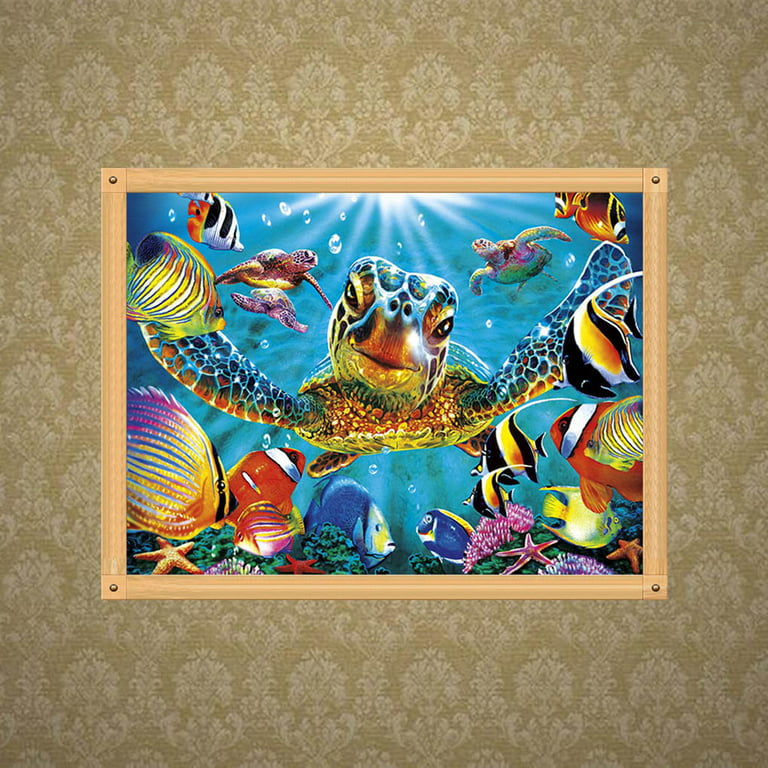 Underwater Ocean World DIY Diamond Painting 5D Wall Decor Diamond  Cross-stitch Embroidery 